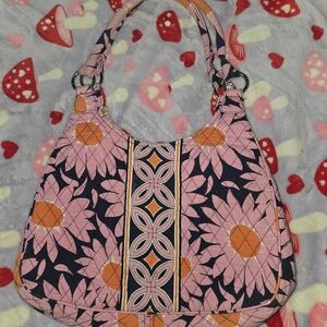 Vera Bradley XL Hobo Bag In Loves Me Shoulder Bag Daisy Floral Y2k Retired Print